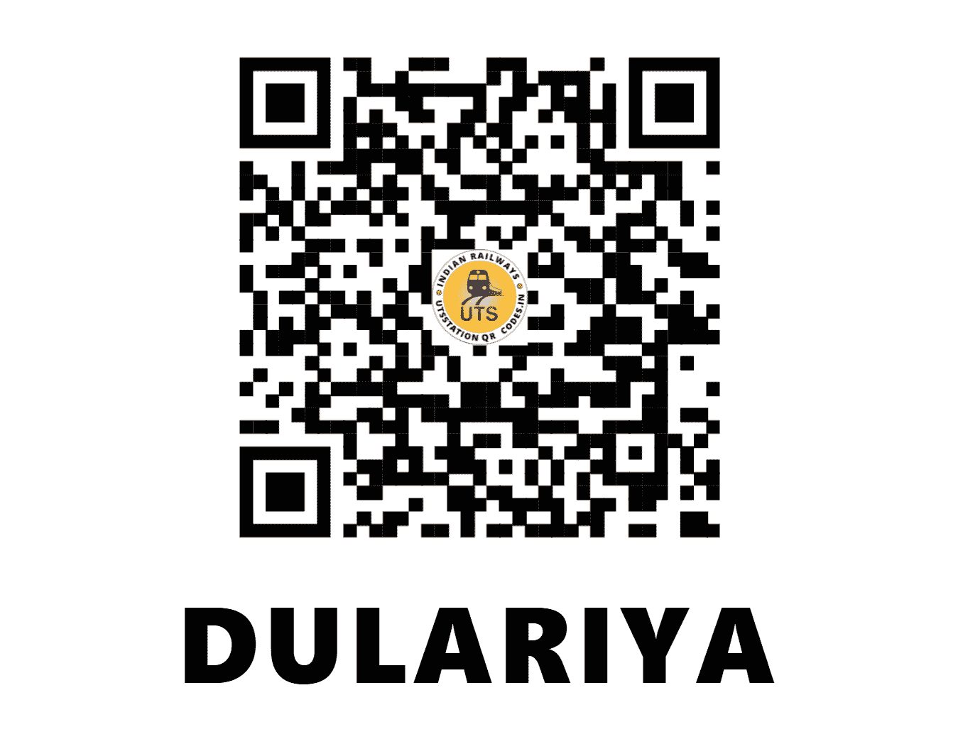UTS QR Code for DULARIYA - DRA (WC - MADHYA PRADESH)